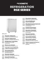 Dometic RGE Serie Instrucciones De Montaje Y De Uso