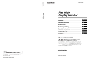 Sony FWD-S42E1 Manual De Instrucciones