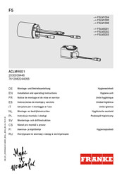 Franke F5LM1006 Instrucciones De Montaje Y Servicio