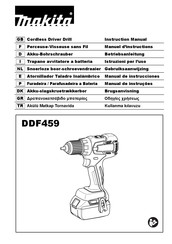 Makita DDF459 Manual De Instrucciones