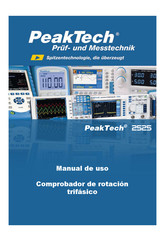 PeakTech 2525 Manual De Uso