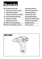 Makita DF330D Manual De Instrucciones