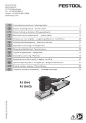 Festool RS 300 Q Manual De Instrucciones