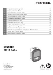 Festool SYSROCK BR 10 DAB+ Manual De Instrucciones