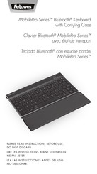 Fellowes Teclado Bluetooth Manual De Usario