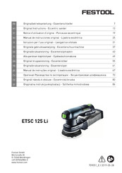 Festool ETSC 125 Li Manual De Instrucciones