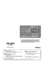 Roland VR-3EX Manual De Usuario