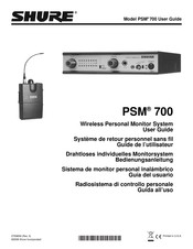 Shure PSM 700 Guia Del Usuario
