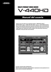 Edirol V-440HD Manual Del Usuario