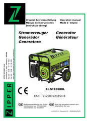 Zipper Maschinen ZI-STE3000L Manual De Instrucciones