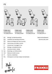 Franke F3EM1003 Instrucciones De Montaje Y Servicio