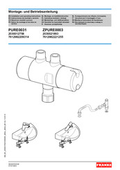 Franke PURE0031 Instrucciones De Montaje Y Servicio