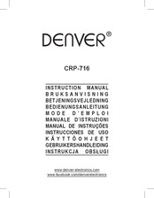 Denver CRP-716 Instrucciones De Uso