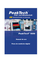 PeakTech 1650 Manual De Uso