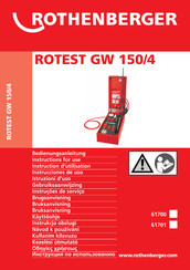 Rothenberger 61701 Instrucciones De Uso