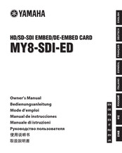 Yamaha MY8-SDI-ED Manual De Instrucciones