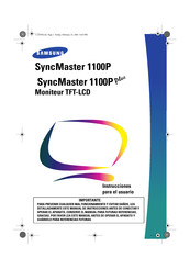 Samsung SyncMaster 1100P Manual De Instrucciones