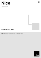 Nice IT4WIFI Instrucciones Y Advertencias Para La Instalación Y El Uso
