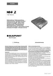 Blaupunkt MPA 2 Instrucciones De Montaje