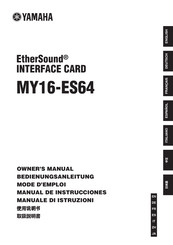 Yamaha MY16-ES64 Manual De Instrucciones