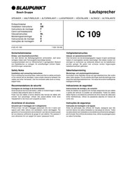 Blaupunkt IC 109 Instrucciones De Montaje