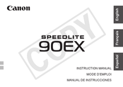 Canon SPEEDLITE 90EX Manual De Instrucciones