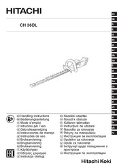 Hitachi Koki CH 36DL Instrucciones De Manejo