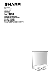 Sharp LL-T15G4 Manual De Funcionamiento