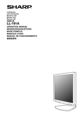 Sharp LL-191A Manual De Funcionamiento