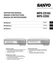 Sanyo MPX-CD163 Manual De Instrucciones