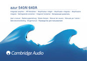 Cambridge Audio azur 640A Manual Del Usuario
