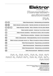 Elektror RAZ 8 Instrucciones De Servicio