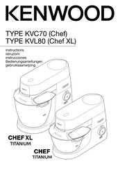 Kenwood Chef XL Manual De Instrucciones