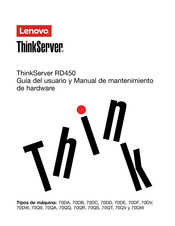 Lenovo ThinkServer RD450 70DV Guia Del Usuario