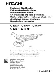 Hitachi G13YF Instrucciones De Manejo