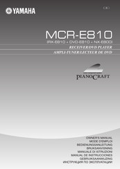 Yamaha Piano Craft MCR-E810 Manual De Instrucciones