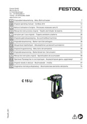 Festool C 15 Li Manual De Instrucciones