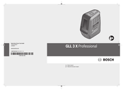 Bosch GLL 3 X Professional Manual Original