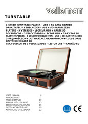 Velleman TURNTABLE Manual Del Usuario