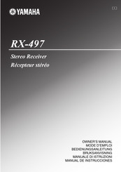 Yamaha RX-497 Manual De Instrucciones