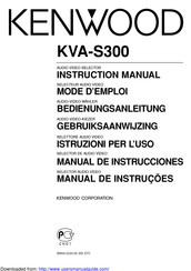 Kenwood KVA-S300 Manual De Instrucciones