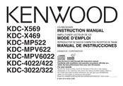 Kenwood KDC-X569 Manual De Instrucciones