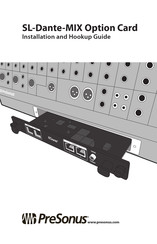 PRESONUS SL-Dante-MIX Option Card Guía De Instalación Y Conexiones