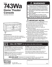 Whittier Wood Furniture 743Wa Manual De Montaje