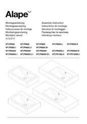 Alape WT.PR600H Instrucciones De Montaje