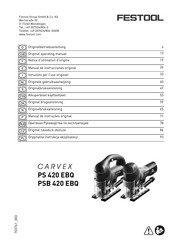 Festool CARVEX PS 420 EBQ Manual De Instrucciones Original