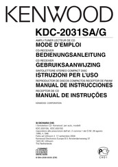 Kenwood KDC-2031SA Manual De Instrucciones