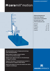 Amann Girrbach Ceramill motion Instrucciones De Uso