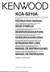 Kenwood KCA-S210A Manual De Instrucciones