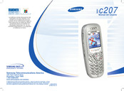 Samsung SGH-c207 Manual Del Usuario